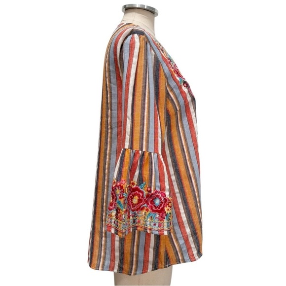 Savanna Jane South Beach Embroidered Top Size Small - Picture 4 of 14